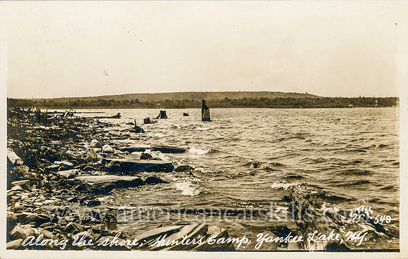 549_Along the Shore, Hunter's Camp, Yankee Lake, N.Y.
