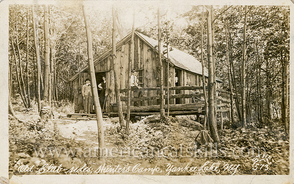 573_Old Slab-sides, Hunter's Camp, Yankee Lake, N.Y.
