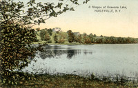 A Glimpse of Anawana Lake, Hurleyville, N.Y.