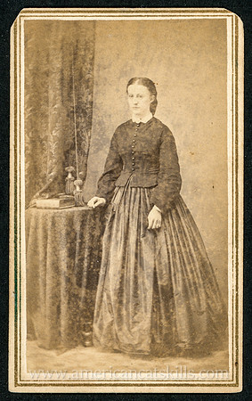 Portrait, Woman Standing, by N. A. Beers, Franklin, New Yor