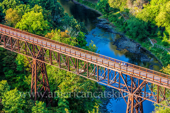 The Rosendale Trestle in the hamlet of Rosendale is part of the 24-mile Wallkill Valley Rail Trail that runs from Gardiner to Kingston.