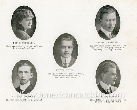 Class Portraits (2), Kingston Academy, 1913