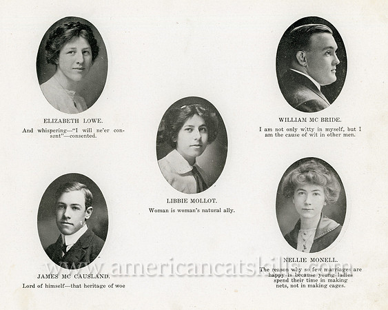 Class Portraits (4), Kingston Academy, 1913