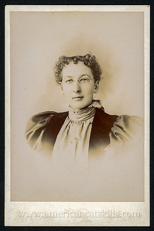 Portrait, Well Dressed Woman, by Phelps & Armstrong, Sidney, New York