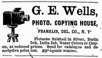 G. E. Wells, Franklin, NY