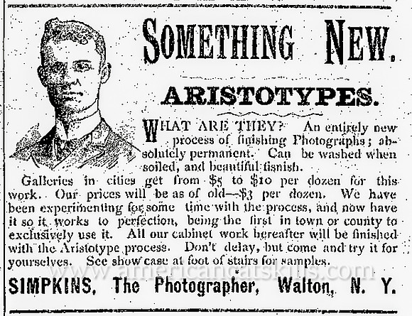 G. W. Simpkins, Walton, NY