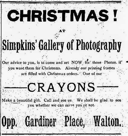 G. W. Simpkins, Walton, NY