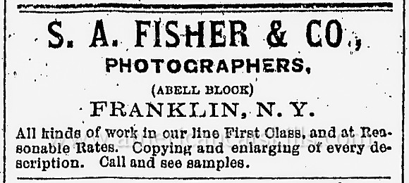 S. A. Fisher, Franklin, NY