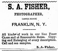 S. A. Fisher, Franklin, NY