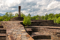 Photograph of Opus 40, an environmental bluestone sculpture located in Saugerties, New York.