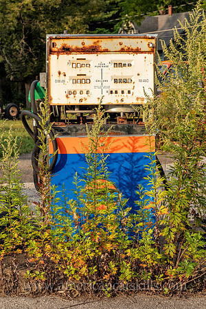 Photograph of an abandoned gas station at Big Indian, New York in the central Catskills.