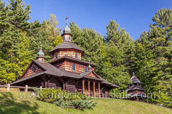 Photograph of the Saint John the Baptist Ukrainian Catholic Church in the hamlet of Jewett in the northern Catskills.