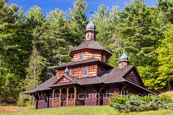 Photograph of the Saint John the Baptist Ukrainian Catholic Church in the hamlet of Jewett in the northern Catskills.