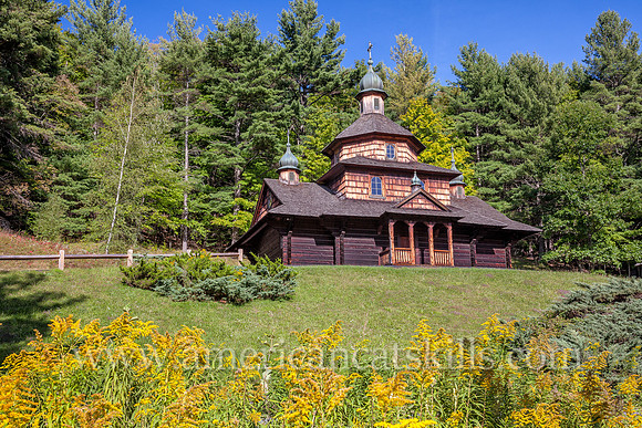 Photograph of the Saint John the Baptist Ukrainian Catholic Church in the hamlet of Jewett in the northern Catskills.