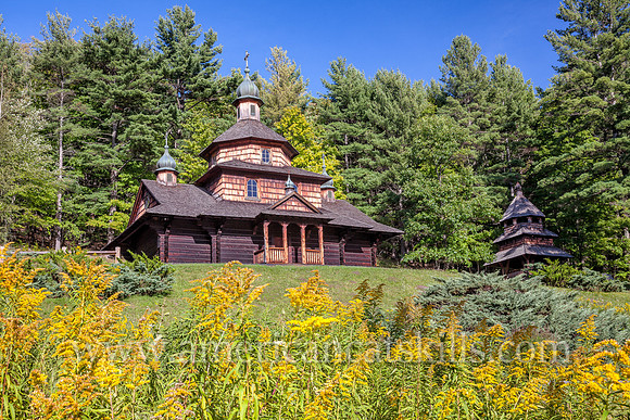 Photograph of the Saint John the Baptist Ukrainian Catholic Church in the hamlet of Jewett in the northern Catskills.