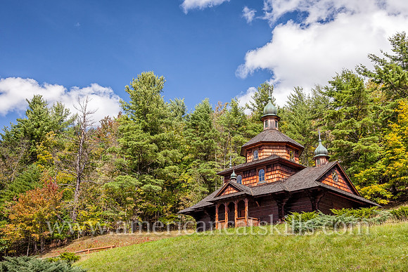Photograph of the Saint John the Baptist Ukrainian Catholic Church in the hamlet of Jewett in the northern Catskills.