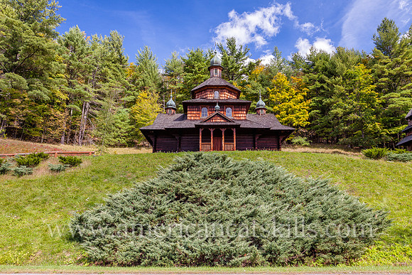 Photograph of the Saint John the Baptist Ukrainian Catholic Church in the hamlet of Jewett in the northern Catskills.
