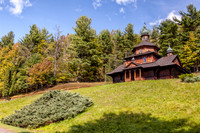 Photograph of the Saint John the Baptist Ukrainian Catholic Church in the hamlet of Jewett in the northern Catskills.