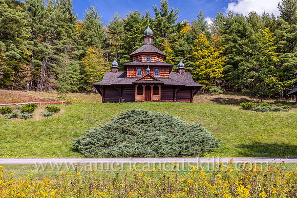 Photograph of the Saint John the Baptist Ukrainian Catholic Church in the hamlet of Jewett in the northern Catskills.