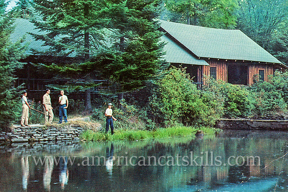 Vintage postcard by photographer Bob Wyer titled "Greetings from Claryville, N.Y."