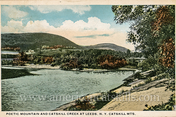 Poetic Mountain and Catskill Creek at Leeds, N.Y. Catskill Mts.