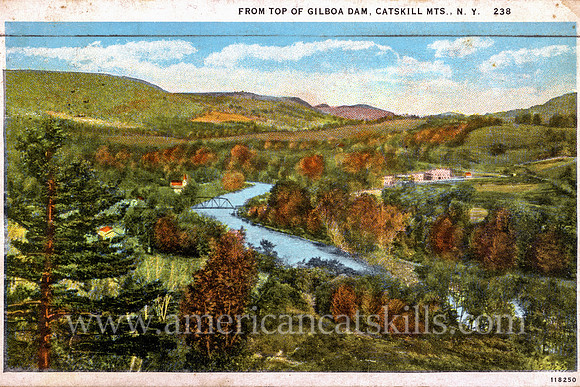 From Top of Gilboa Dam, Catskill Mts., N.Y.