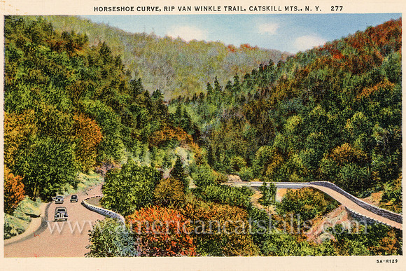 Horseshoe Curve, Rip Van Winkle Trail, Catskill Mts., N.Y.