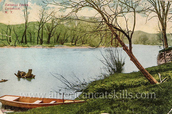 Vintage postcard titled "Catskill Creek, Catskills, N.Y." and published by Bryant Union Publishing Company.