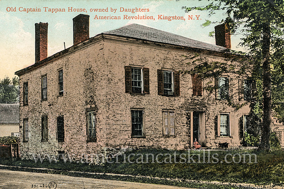 Vintage postcard of the Henry Sleight House, also known as the Captain Tappan House, in the Stockade District of Kingston, New York.