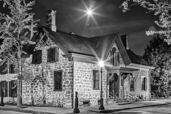 The historic 17th-century Matthew Persen House is located within the Stockade District in Kingston, New York.