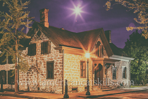 The historic 17th-century Matthew Persen House is located within the Stockade District in Kingston, New York.