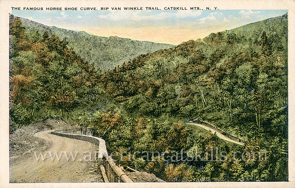 The Famous Horse Shoe Curve, Rip Van Winkle Trail, Catskill Mts., N. Y.