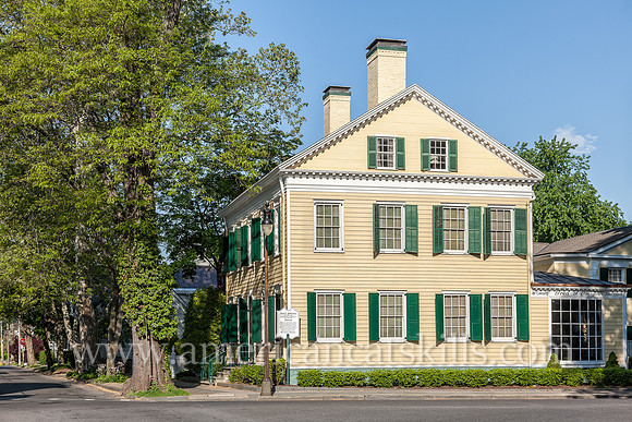 The Fred J. Johnston House is located in the historic Stockade District in Kingston, New York.