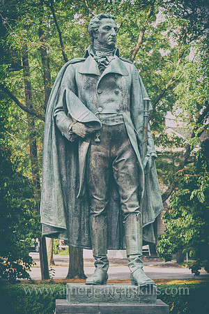 Academy Green in Kingston, New York is home to monuments of Peter Stuyvesant, Henry Hudson and George Clinton.