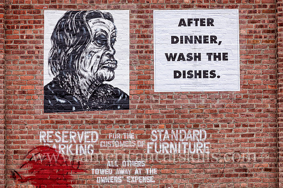 This fading ghost sign for Standard Furniture is located in the Stockade District of Kingston, New York.