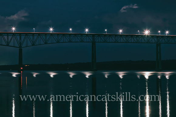 The Kingston-Rhinecliff Bridge, also known as the George Clinton Memorial Bridge, spans the Hudson River, connects the city of Kingston to the rural hamlet of Rhinecliff in Dutchess County.