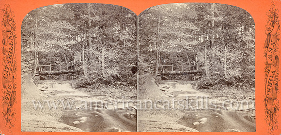Vintage John Jacob Loeffler stereoview titled “Glen Mary” from the “Catskill Mountain Scenery” set; 1st Series, # 211.