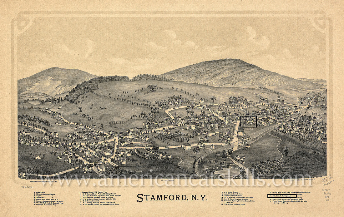 S. S. Cornell studio at Stamford, N.Y.