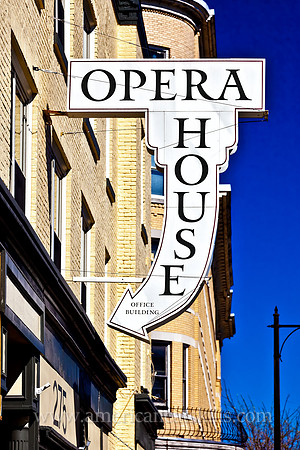 Opera House building in the Stockade District of Kingston, New York.