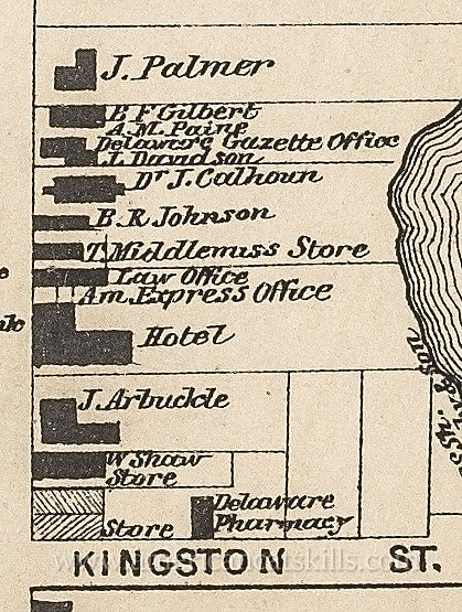 Map of B. R. Johnson Gallery, Delhi, NY