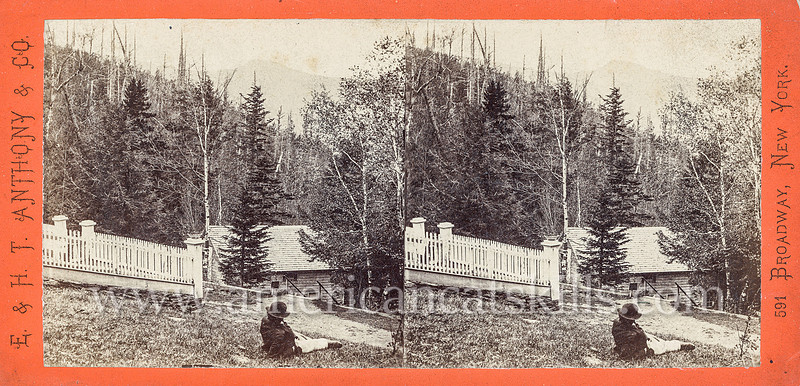 Vintage E. & H. T. Anthony & Co. stereovie # 9048 titled “View from the Laurel House, Round Top in the distance” from “The Glens of the Catskills” series.