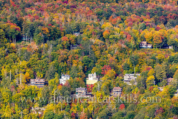 The private residential community of Twilight Park at Haines Falls in the northern Catskills are set at the head of Kaaterskill Clove amidst brilliant autumn colors.