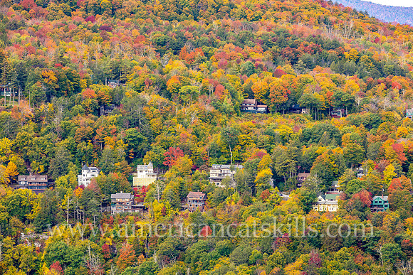 The private residential community of Twilight Park at Haines Falls in the northern Catskills are set at the head of Kaaterskill Clove amidst brilliant autumn colors.