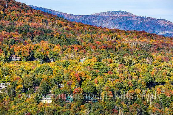 The private residential community of Twilight Park at Haines Falls in the northern Catskills are set at the head of Kaaterskill Clove amidst brilliant autumn colors.