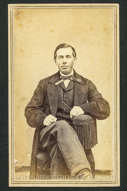 Portrait of unknown man by photographer Henry B. Aldrich