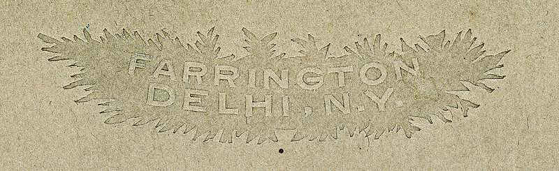 Logo for photographer Maurice Farrington of Delhi, New York