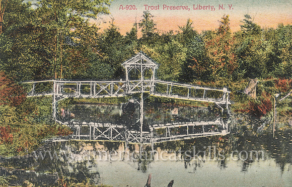 Famous photographer Otto Hillig photographed this beautiful scene at the Trout Preserve in Liberty, New York.