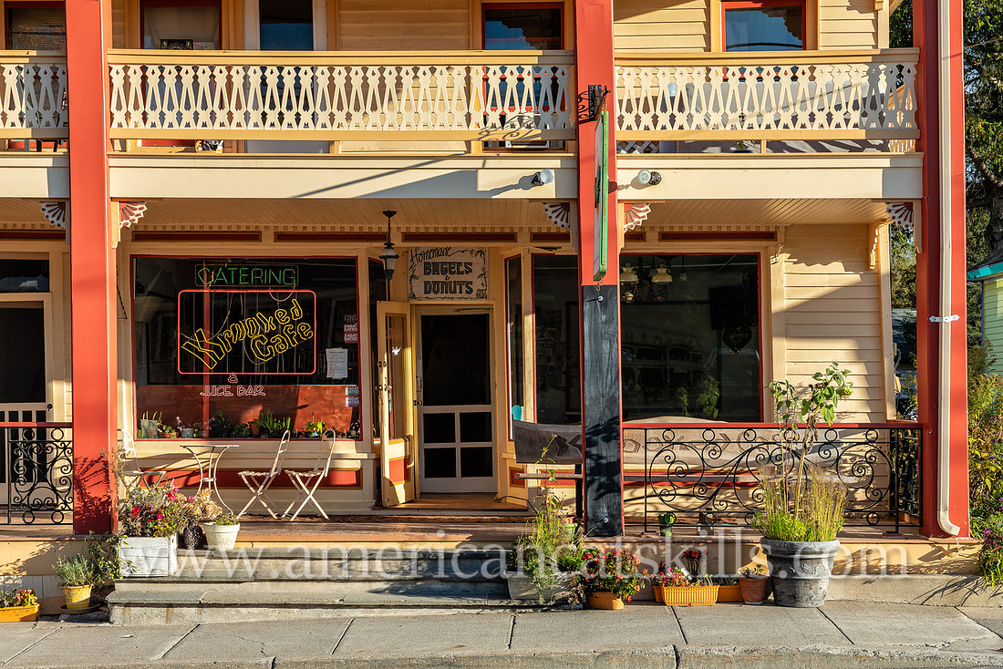 Photograph of Maggie's Krooked Cafe in the northern Catskills village of Tannersville, New York.