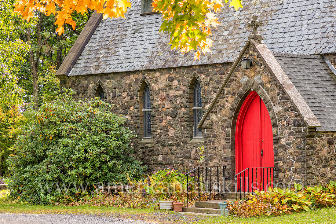 Gloria Dei Church located in Palenville, New York at the entrance to Kaaterskill Clove in the northern Catskills.