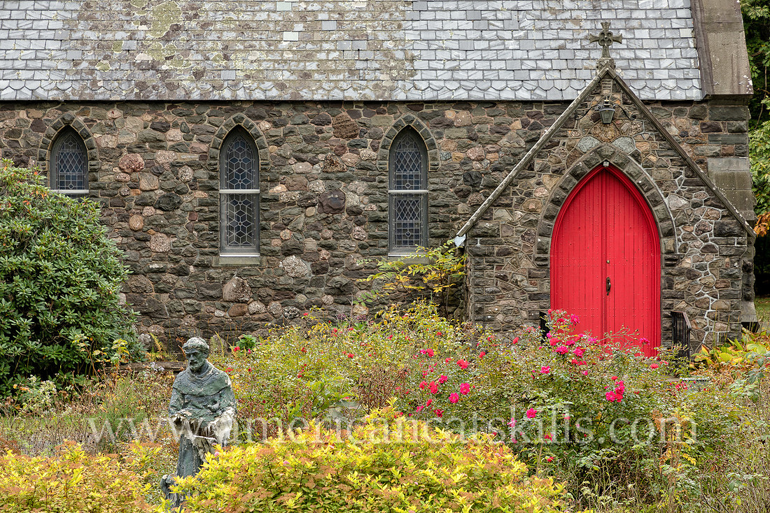 Gloria Dei Church located in Palenville, New York at the entrance to Kaaterskill Clove in the northern Catskills.